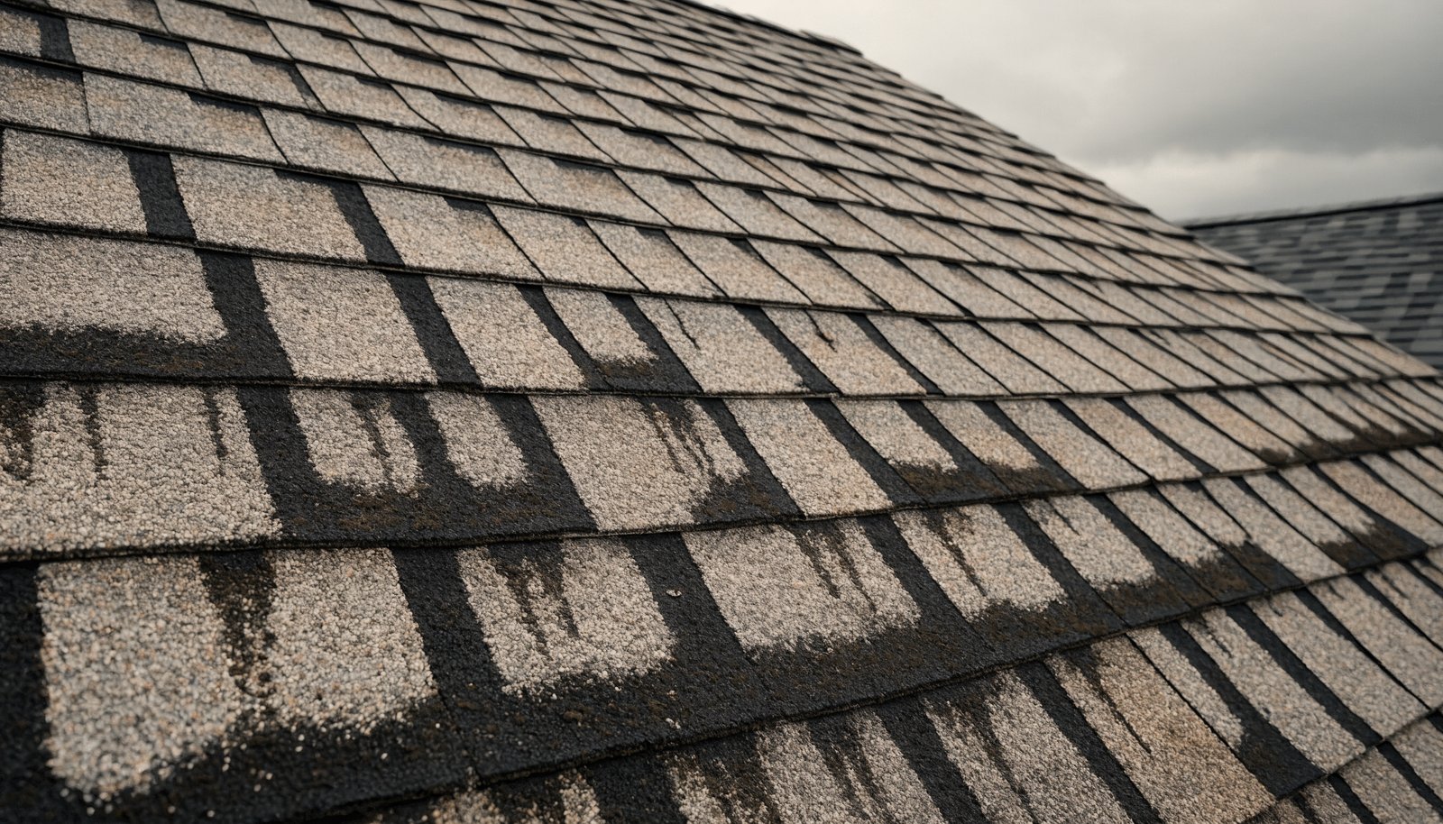Algues et traînées noires sur la toiture : causes et solution